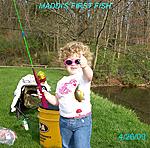 Maddi's first fish