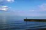 Lake Ontario looking smooth as glass.