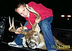 My stepson Michael with my 11 Pointer I shot at East Fork State Park