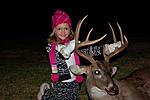 Kaylie with my 10 point. She was pumped!!