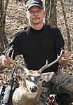 7 pointer taken on opening day of the rifle season 2010. 20 inch spread and a live weight of 172 lbs.