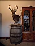 Pedestal Mount on Wine Barrel