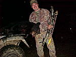 2001 BEAR First with bow and arrow, 12 yards , 100 gr thunderhead. Brother Steve video'd complete hunt so i can relive it forever.