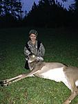 Kaylies first hunt! doe down.