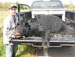 Young mans first Black bear dressed well over 500#