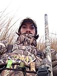 Me and Mr. Benelli tucked into the Marsh