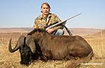 Black Wildebeest 
Free State, South Africa 
7mm Rem mag, 160 gr Nosler Accubond