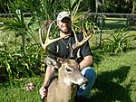 Me with my newest trophy Florida buck  a 120 inch 8 point I named "Tough Luck"