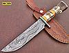 REG-HK-308 11.3 Inches Damascus Steel Bowie Knife-6152-iyt5ul.jpg