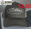 LOGO HATS **.88** Hoyt, Mathews, BowTech and MORE!-mathews-archery-green-cap-logo-price.jpg