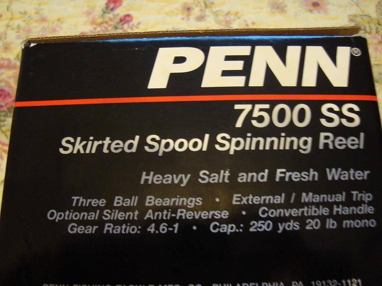 Penn (mint) 7500ss/6500ss older style metal spinner reels