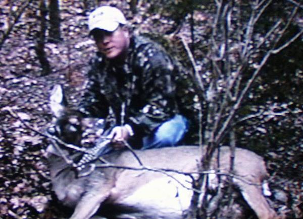 jason013  My sons 1st Archery Whitetail