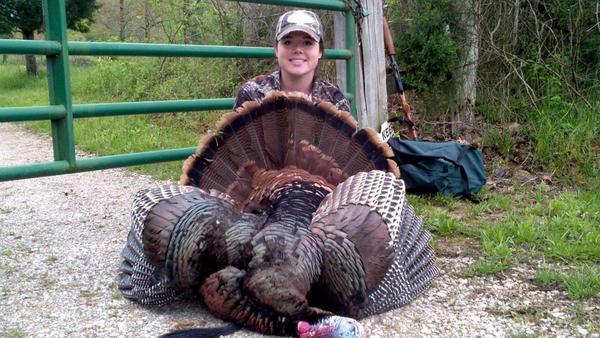 Resampled952013 05 049507 53 4395460 Turkey Girl does it again! A stud of a Tom 23 lbs. 11 1/2" Beard and 1 1/8" Spurs