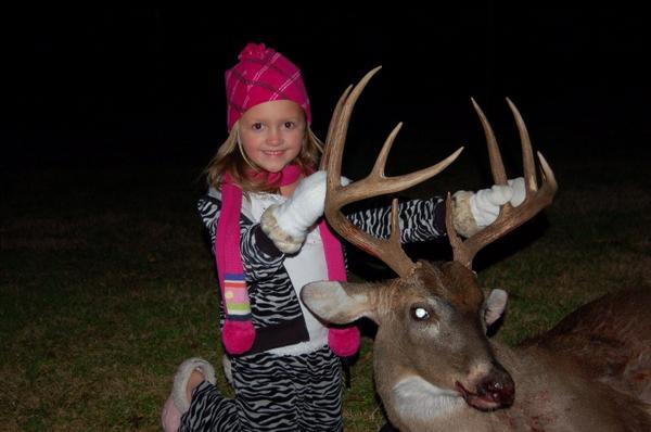 Kaylie with my 10 point. She was pumped!!