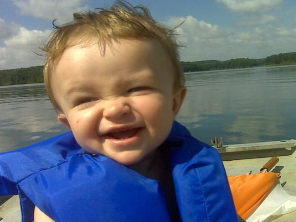 My baby boy Briar at the lake.