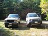 The two vehicles at the campsite in Maryland.