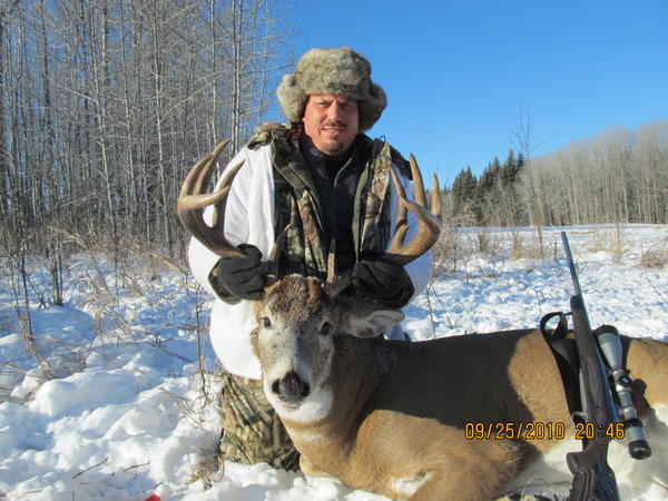 Date wrong on camera, deer was taken just outside Meadow Lake SK 11/18/13